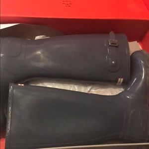 Tall Grey hunter boots